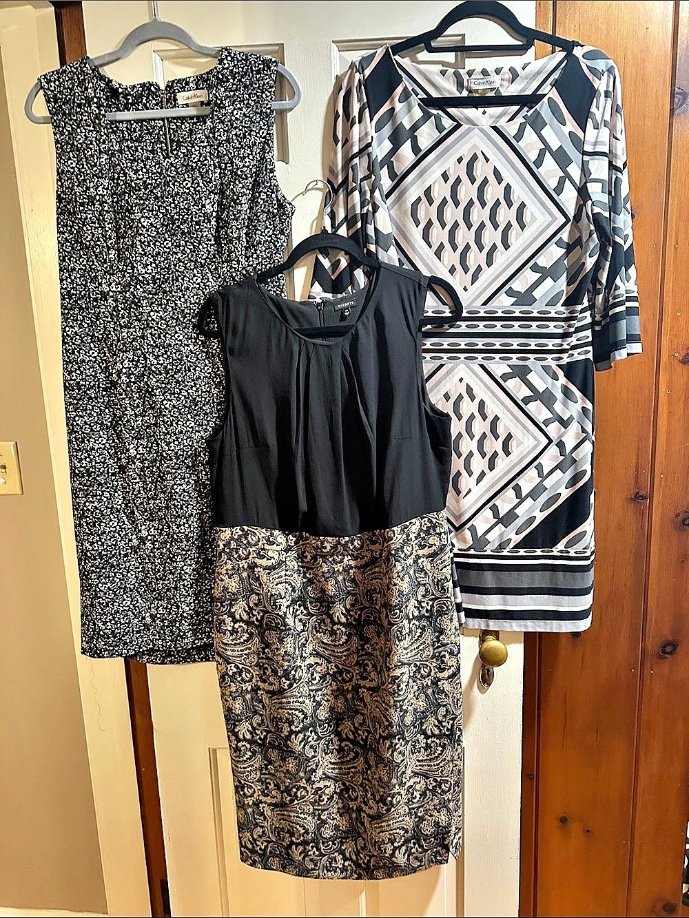 BUNDLE 3 DRESSES: Talbots, Calvin Klein